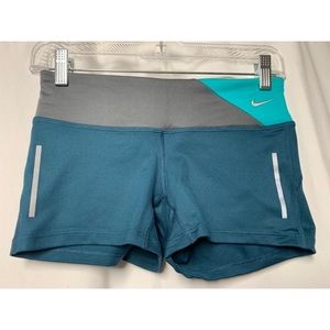 Nike XS teal biker short, 2” inseam